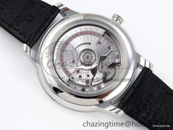 0325 ZipUp De Ville Date SS MKF 1:1 Best Edition White Dial Roman Marker on Black Leather Strap A 7741